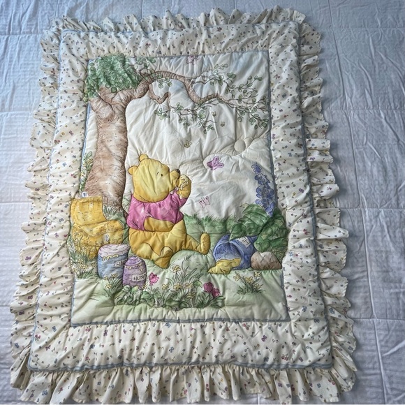 Vintage Other - Vintage Disney Classic Honey Pot Winnie The Pooh Quilt Comforter Crib Toddler